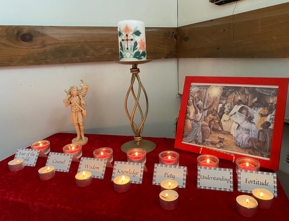 Pentecost Gifts of the Holy Spirit cards | Catechesis of the Good Shepherd | CGS Level 1 Atrium | Level 2 | Religious Catholic Education