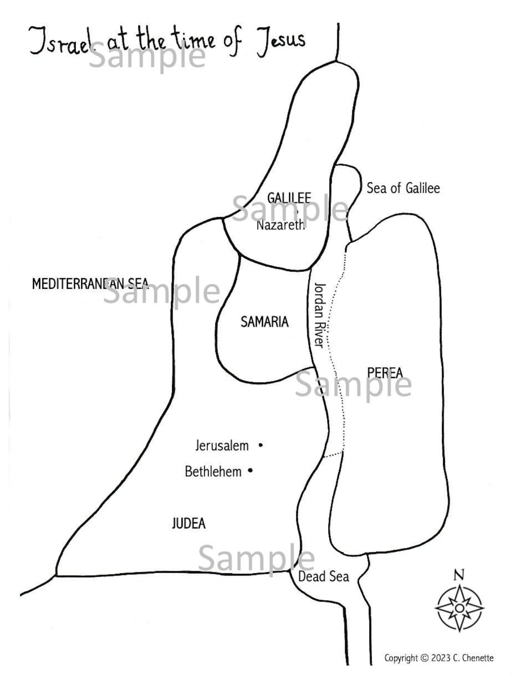 map-of-israel-at-the-time-of-jesus-cgs-homeschool-christian-etsy-canada for Free Printable Map Of Israel In Jesus Time Map of Israel at the Time of Jesus | CGS | Homeschool | Christian - Etsy Canada for Free Printable Map Of Israel In Jesus Time