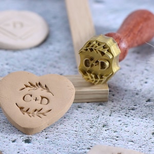 Custom Clay Stamp, Brass Stamp for Pottery, Ceramic Stamp Brass, Pottery Stamp Custom, Makers Mark
