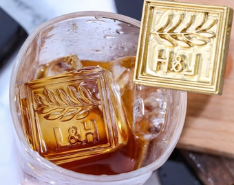 Custom Ice Cube Stamp, Personalized Ice Branding Iron, Bar Logo Stamp, Gift for Him, Ice Cube Stamp Iron, Cocktail Stamp