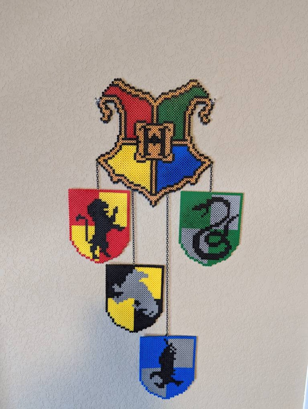 Harry Potter Perler Bead Hanging Art Piece Etsy