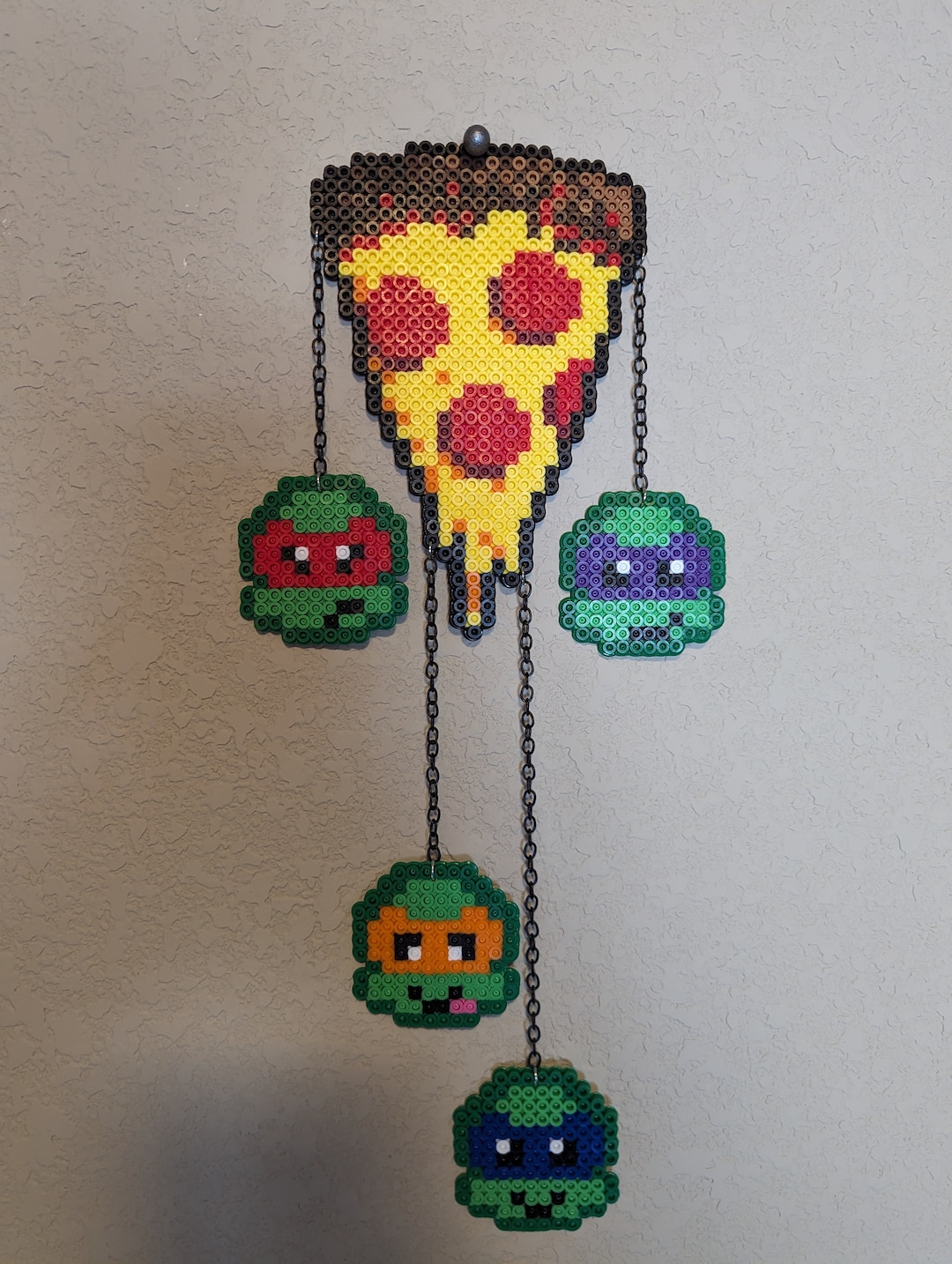 TMNT Perler Bead Hanging Art Piece Etsy