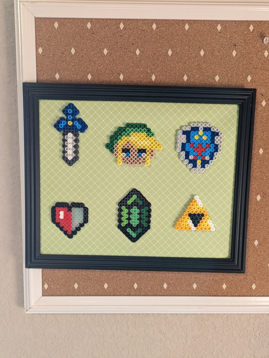 Zelda Perler Bead Hanging Art Piece Etsy