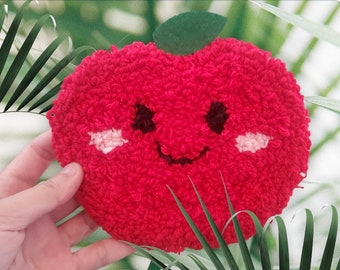 Punch needle Fruit Coasters room decor (Finished Product) / Available in DIY Kit