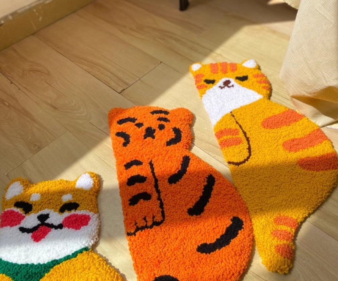 Punch Needle Beginner Kit DIY Animal Rug Room Decor/ Kit With Yarn All ...
