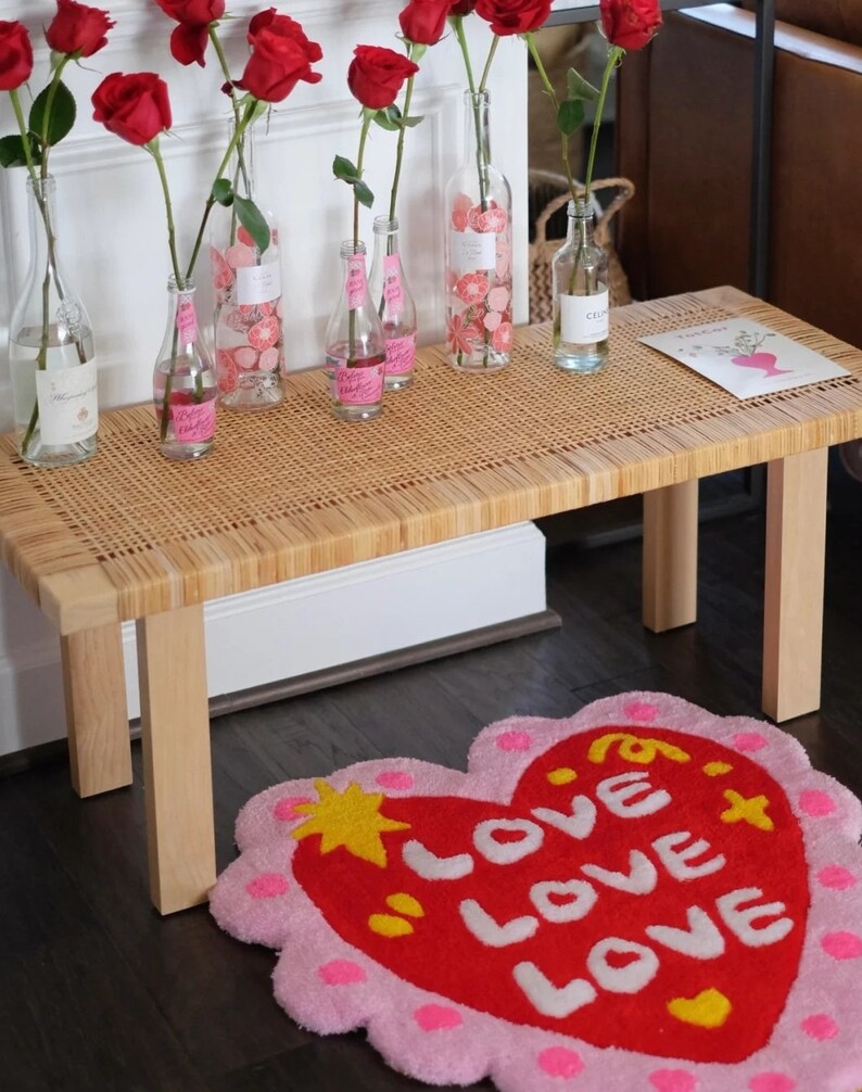 Love Rugs Punch Needle Tuft Love Rug / Beginner DIY Kit - Etsy