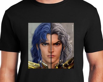 Saint Seiya Double Gemini Saga Original Portrait T Shirt