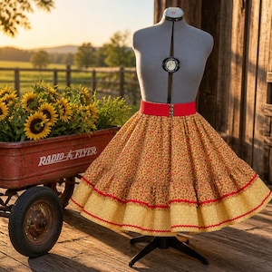 New, Women's FALL Square Dance Skirt