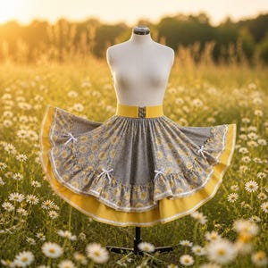 Nueva falda de baile cuadrado para mujer, talla XL.