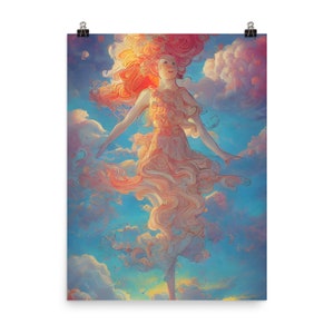 Cloudy Angel Poster