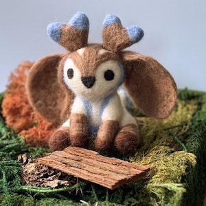 Handmade Needle Felted Proudhorn Sernuk Plush: Palia Game Character Gift