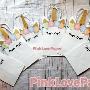 unicorn candy bags cute bags birthday bag party favor bag