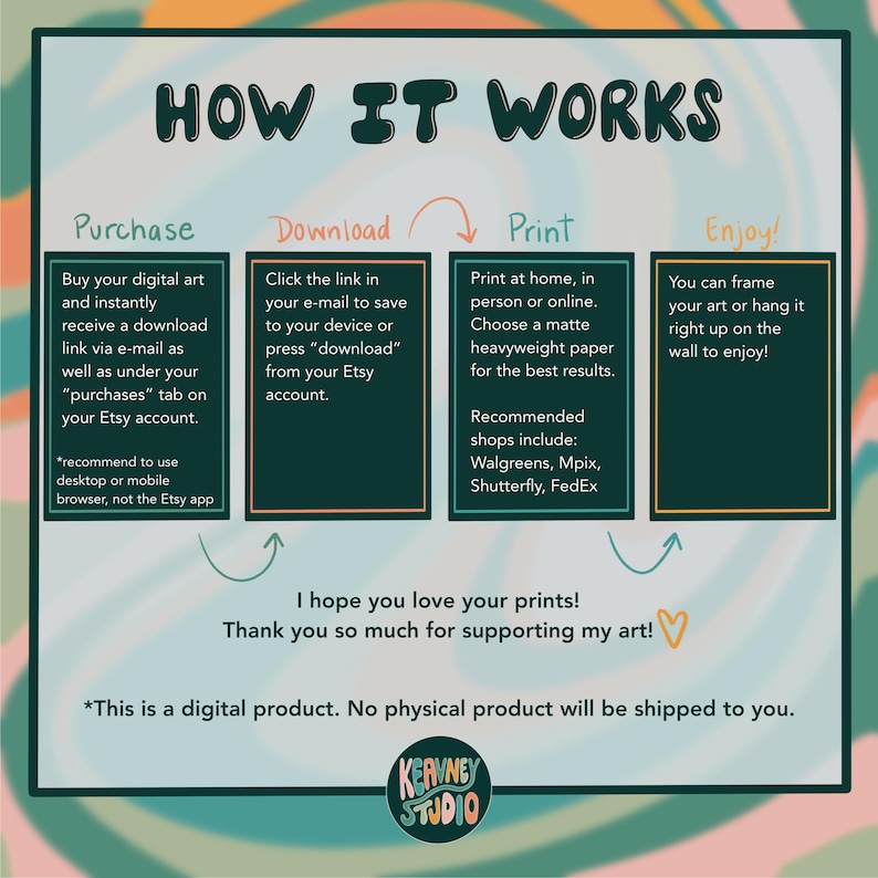 how to download printable art on etsy