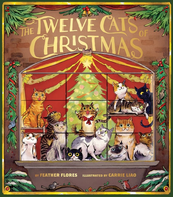 The Twelve Cats of Christmas Book Etsy