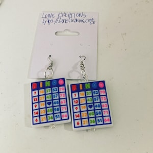 Bingokaart-oorbellen