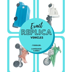Montessori Toddler Language Cards- Vehicles