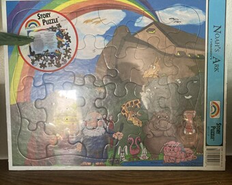 VTG 1996 Promise Story Puzzle Children’s Bible Noah’s Ark Puzzle Kids