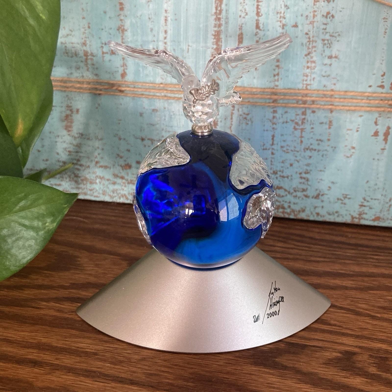 Swarovski 7607 Cobalt Crystal Planet 2000 Millennium Edition Mint 