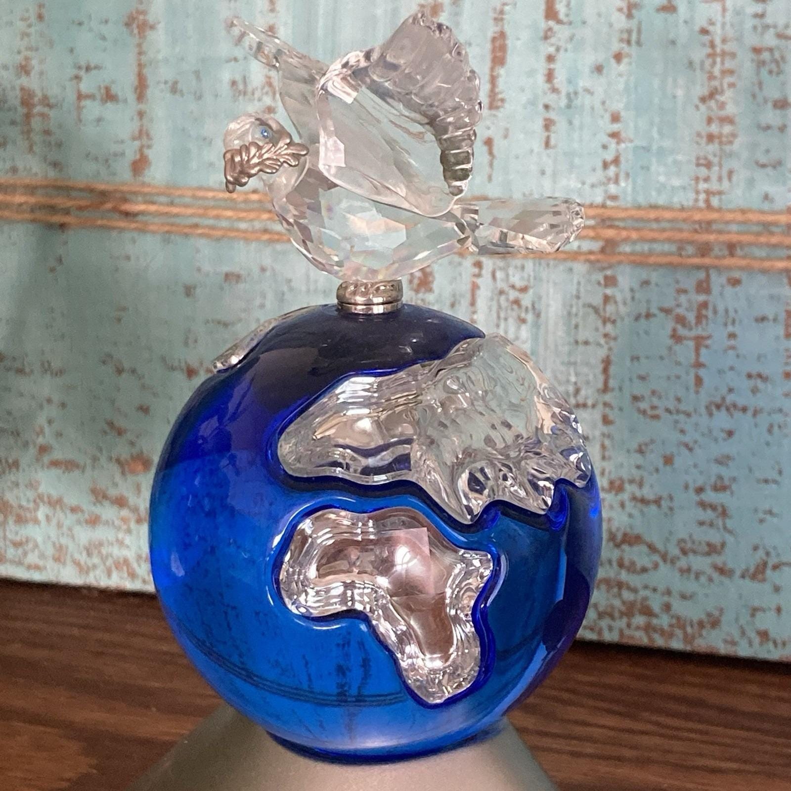 Swarovski 7607 Cobalt Crystal Planet 2000 Millennium Edition Mint 