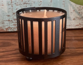 Gold Canyon Tennie Stripe Black Tea Light Votive Holders