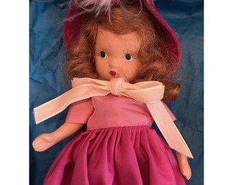 Nancy Ann Storybook Doll #160 PRETTY MAID Bisque Jointed Molded Socks READ