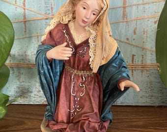 Grandeur Noel MARY Fabric Mache Nativity Replacement 2002 Collectors Edition