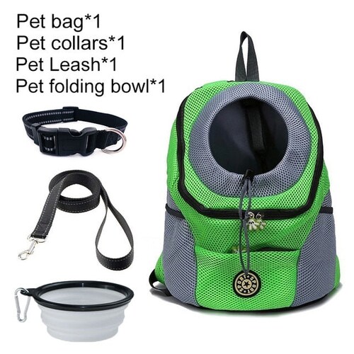 Pet Dog Carrier Bag Carrier For Dogs shops Backpack Out Double Shoulder Portable Travel Backpack Outdoor Dog Carrier Bag Travel Set