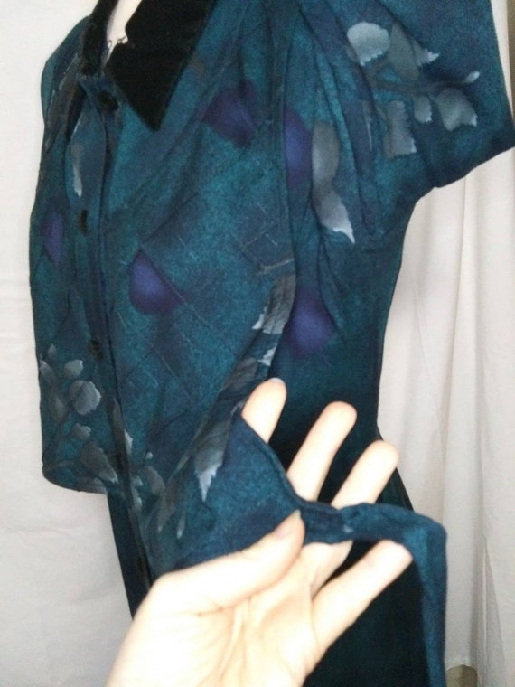 Vintage Karin Stevens Midi Dress Size 8 Petite Ve… - image 6