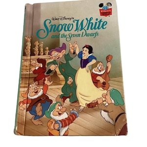Vintage Snow White and the Seven Dwarfs Board Book 1994 Disney’s Wonderful World