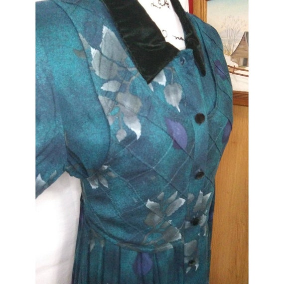Vintage Karin Stevens Midi Dress Size 8 Petite Ve… - image 5