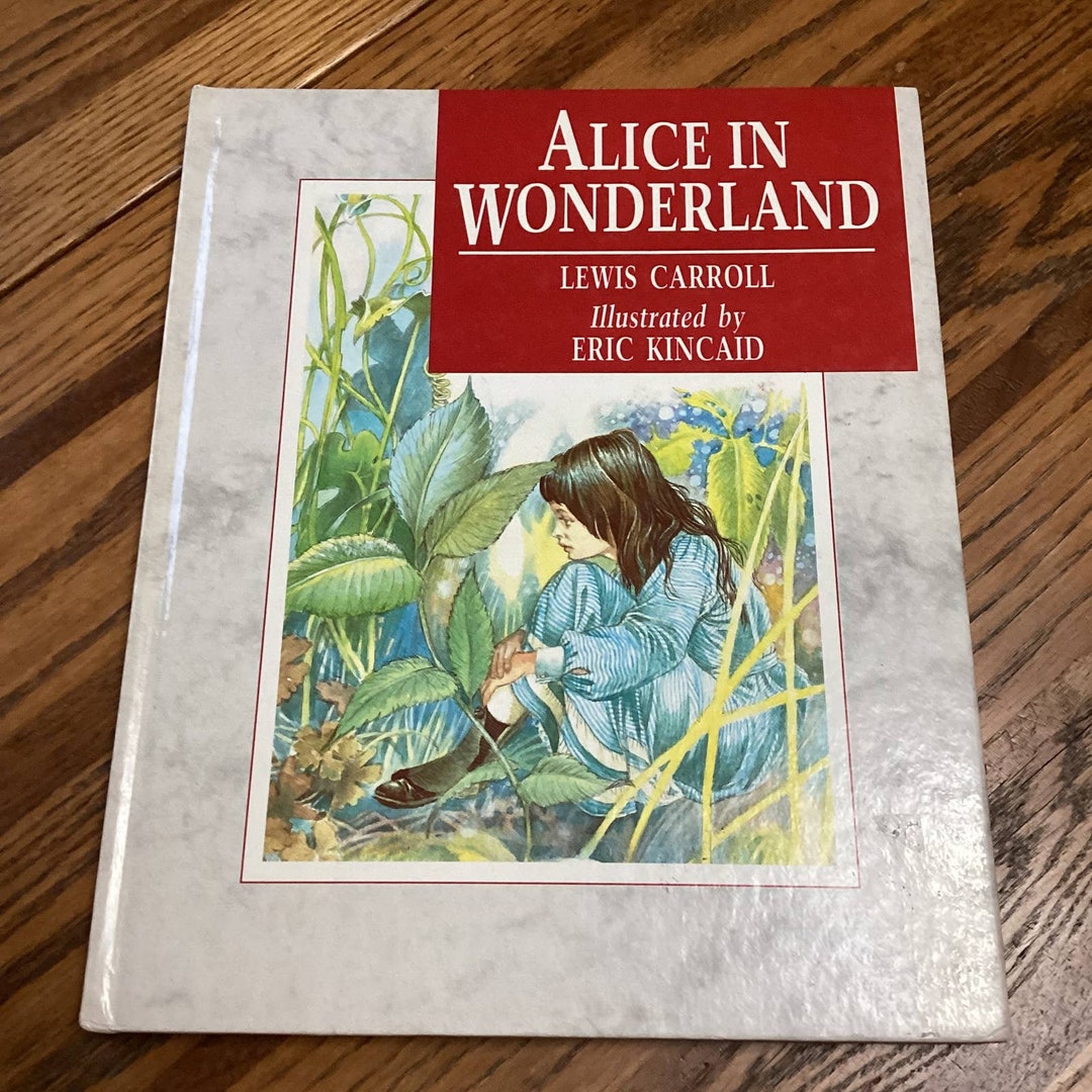 Alice in Wonderland Hardcover Book by Lewis Carroll Etsy