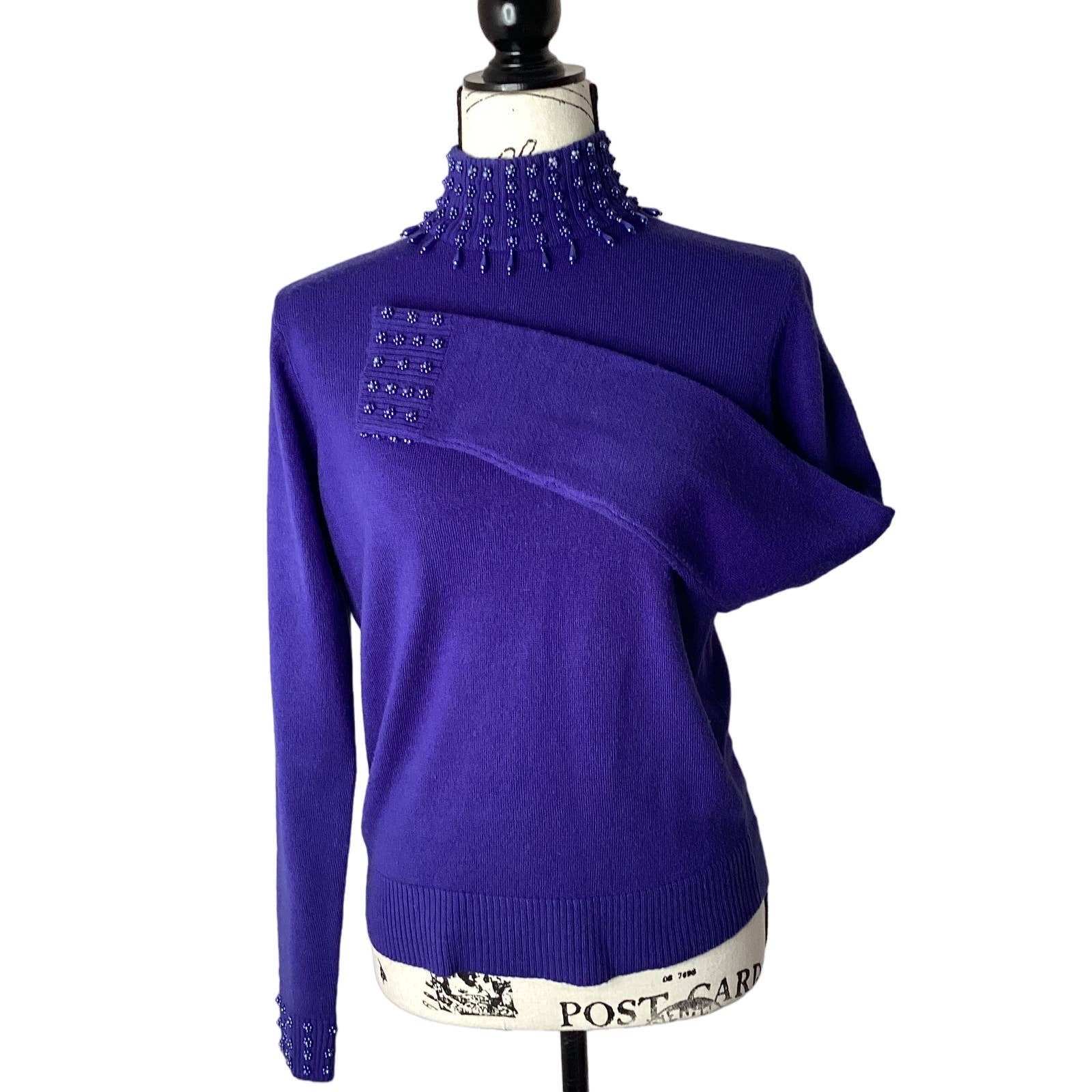 Mock turtleneck sweater with back zipper hot sale