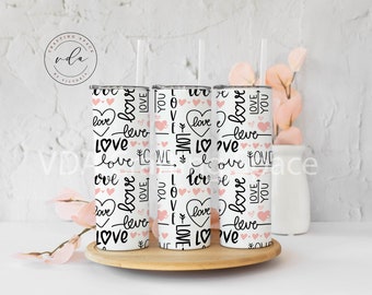 Valentine's Day Gift for Her | I love you Tumbler 20oz