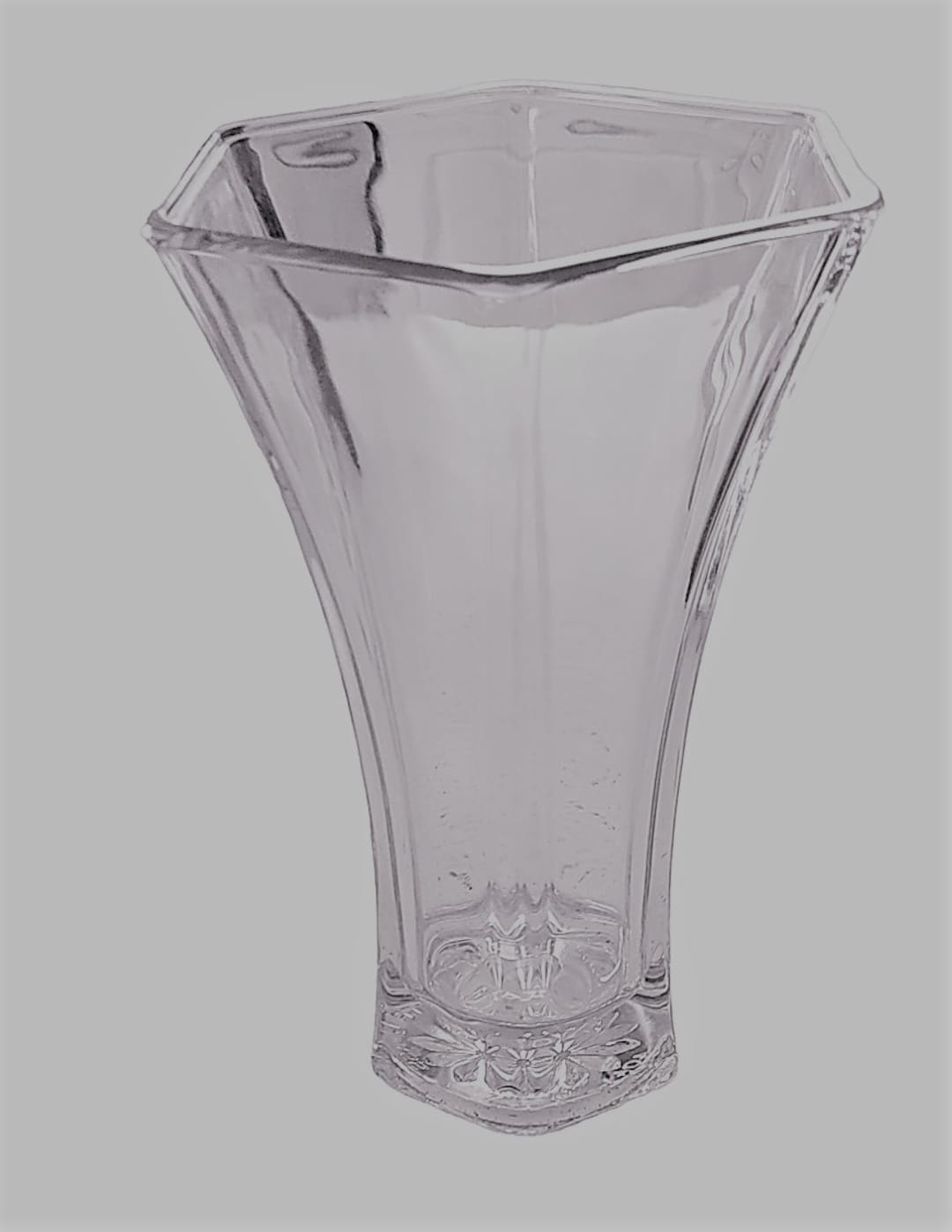 Vintage Hoosier Glass Co. Crystal Flared Vase 4041. Etsy