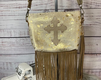 Cowhide Crossbody