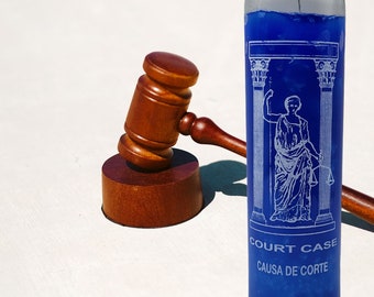 Court Case Candle. Have the Balance of Winning on your side.