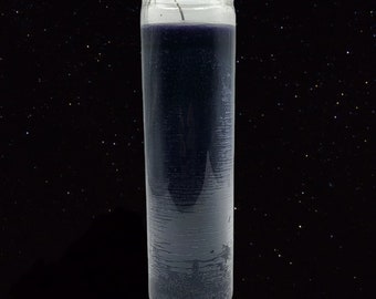 Black 7 Day Candle Plain