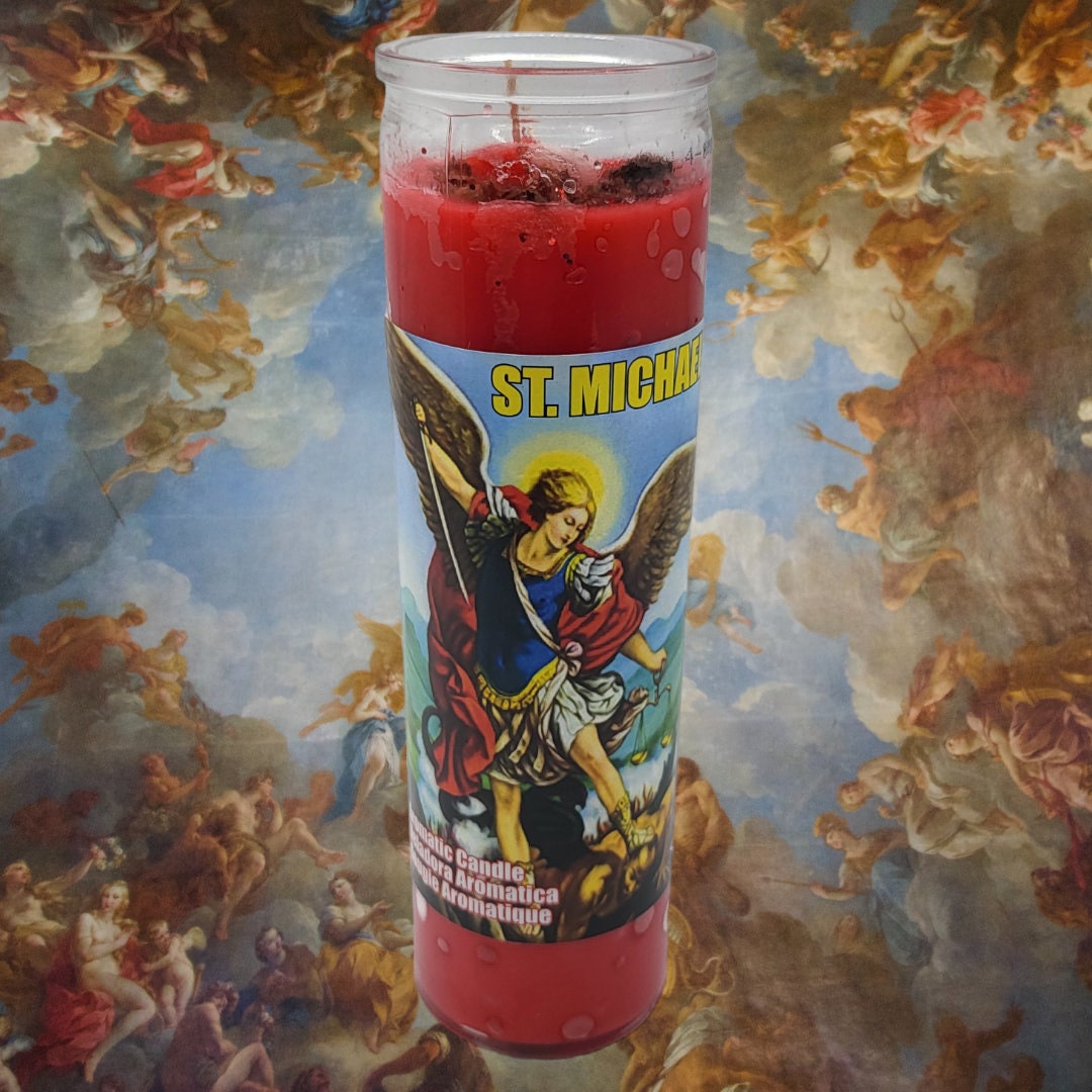 Fixed St. Michael Candle / Met Agarou 7 Day Candle Etsy