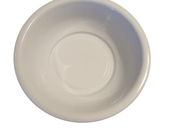 Vintage Style All White Enamel Basin/Kivet Blanche