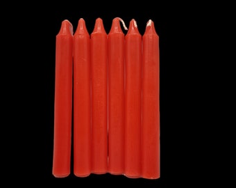 Bougeoirs rouges (paquet de 36) 6 pouces