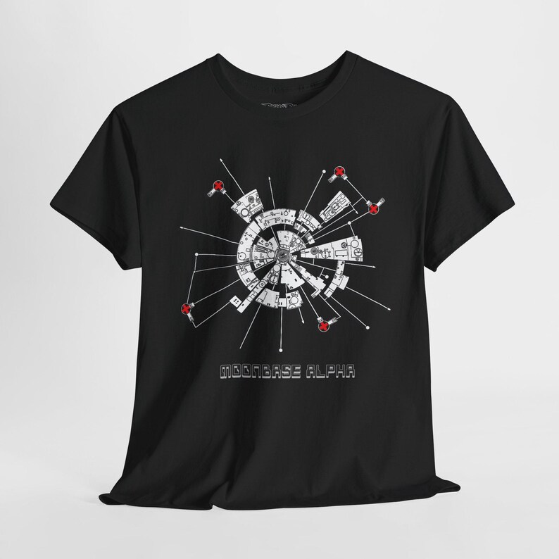 Space 1999 Moonbase Alpha Tee, Sci-Fi Shirt, Retro Space Graphic Tee, Space Lover Gift, Vintage Moonbase Alpha T-Shirt, Unisex Cotton Tee image 4