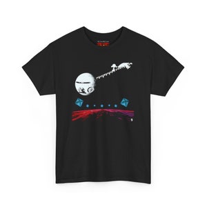 2001 Fan Art Unisex Heavy Cotton Tee, Spacecraft Discovery One, Classic Sci-Fi Movie t-shirt, 1960s cinema 2001 a space odyssey movie