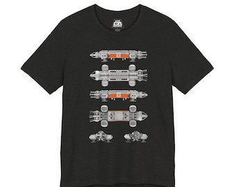 SPACE 1999 Eagle Transporter Sci-Fi Unisex T-shirt, space shuttle craft, Moonbase Alpha