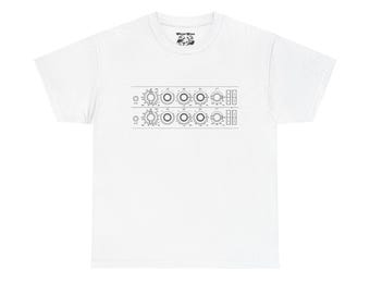 NEVE 1073 Unisex Heavy Cotton Tee, Recording Studio t-shirt, Audio Engineer shirt, NEVE rack Mic Pres British Sound