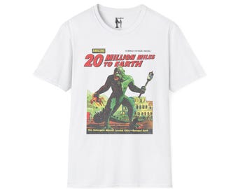Classic Sci-Fi Movie Unisex T-Shirt, 20 Million Miles to Earth Tee, Retro Space Film Shirt, Vintage Alien Graphic Top, Outer Space Lover