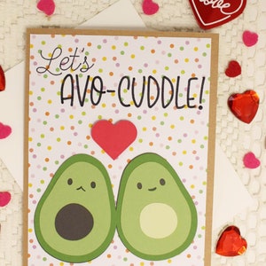 Avo-cuddle, Valentinstag, Liebeskarte, innen leer, Romantik