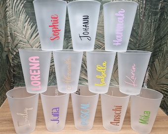 Trinkbecher, Becher mit Name, Personalisiert, Partybecher, JGA, Mitgebsel