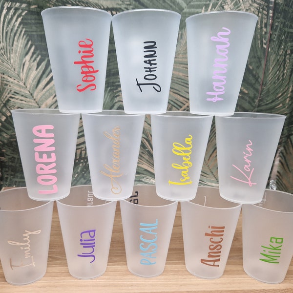 Trinkbecher, Becher mit Name, Personalisiert, Partybecher, JGA, Mitgebsel