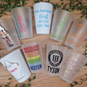 Trinkbecher, Becher mit Name, Personalisiert, Partybecher, JGA, Mitgebsel Bild 10