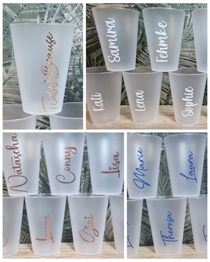 Trinkbecher, Becher mit Name, Personalisiert, Partybecher, JGA Bild 6